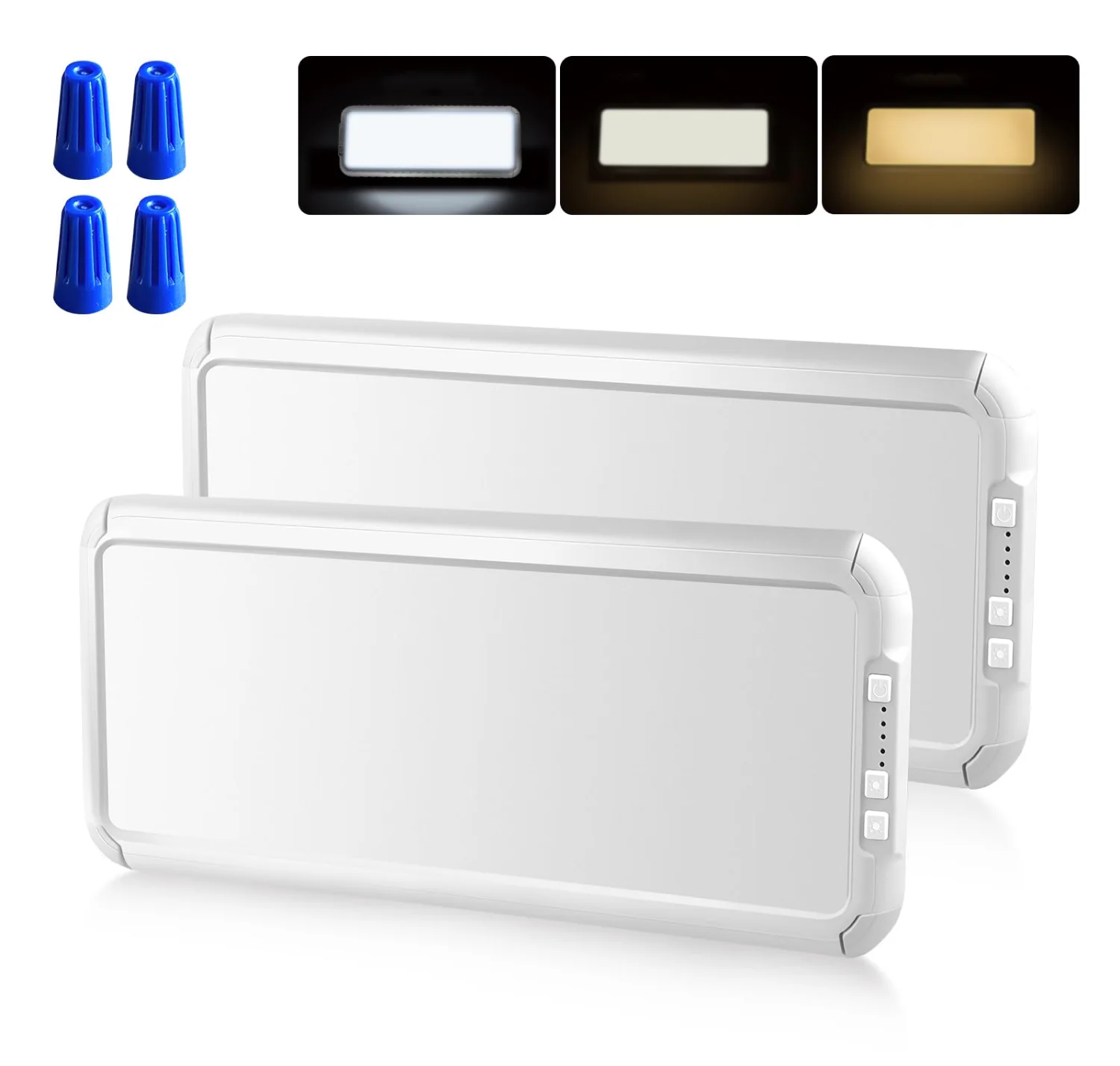 Miady 1500 Lumen RV Panel Lights, 2-Pack