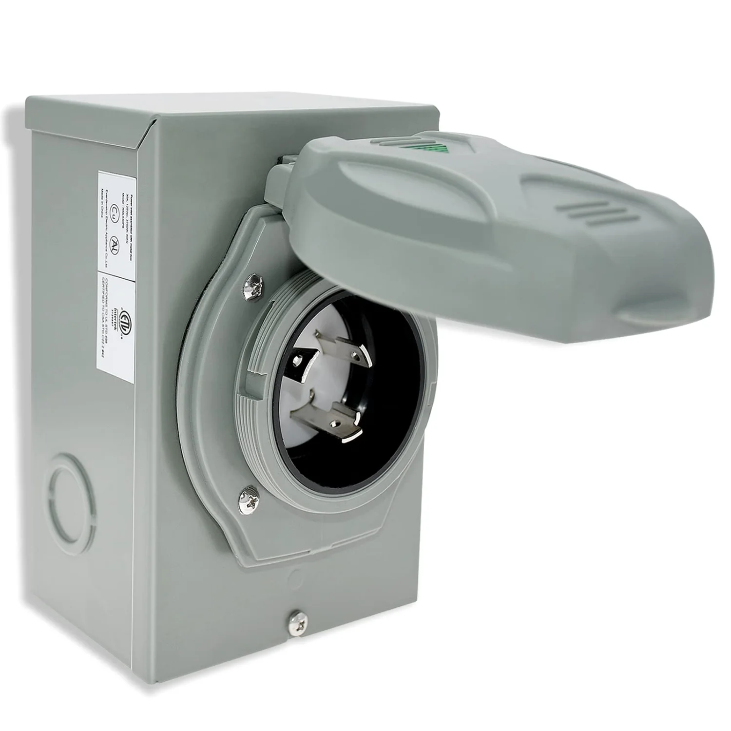 Miady 30 Amp Generator Power Inlet Box