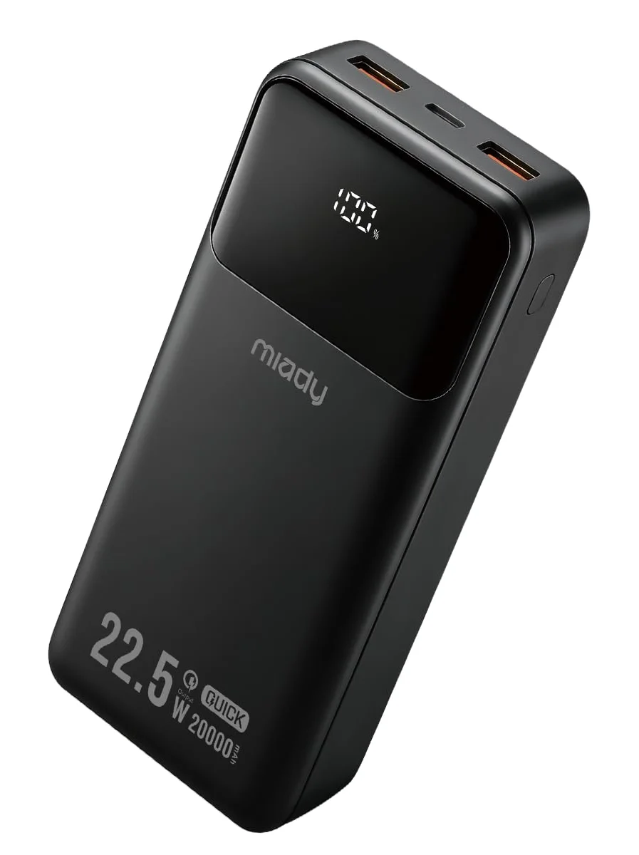 Miady 20000mAh Power Bank with Display