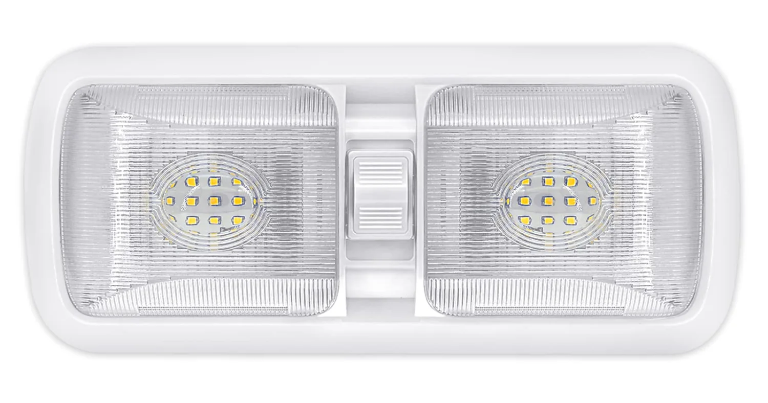 Miady 750 Lumen RV Double Dome Light