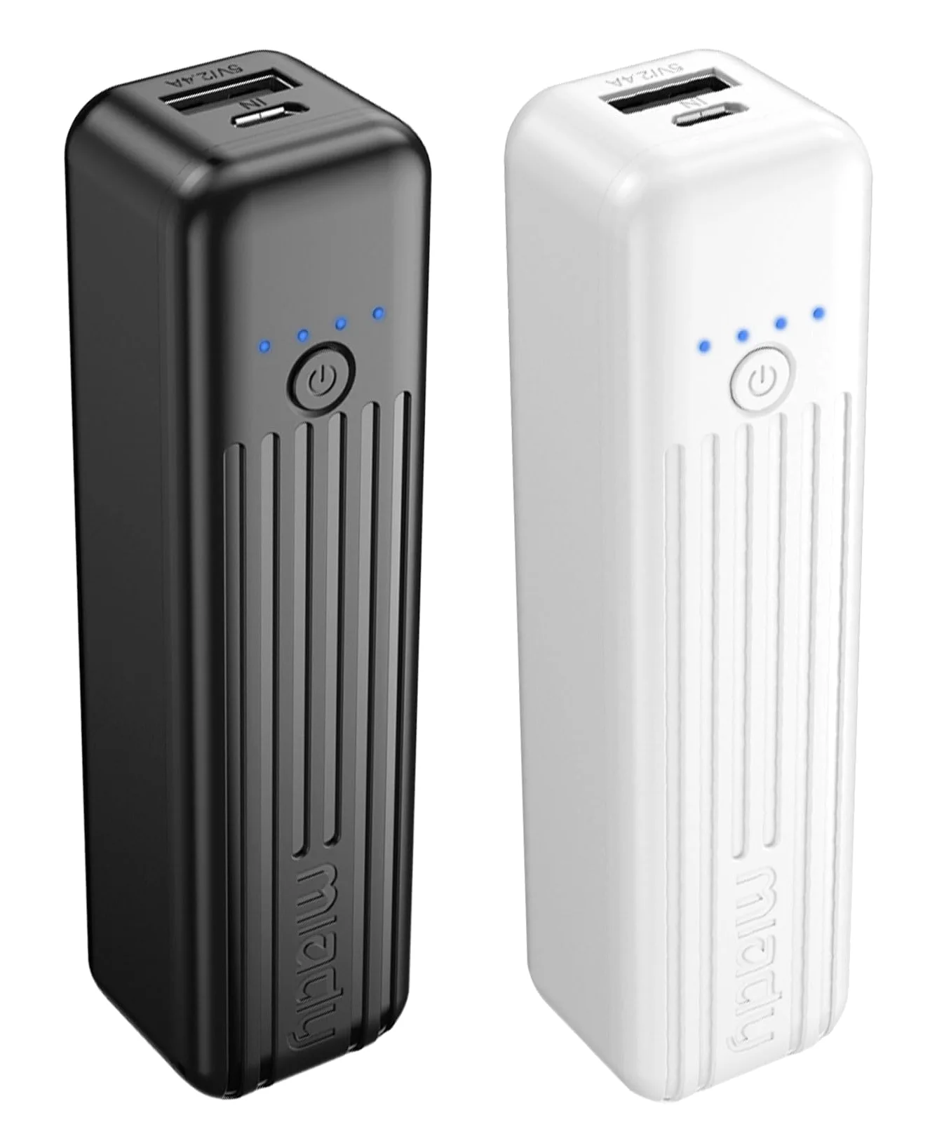 Miady Lipstick Mini Power Bank, 2-Pack